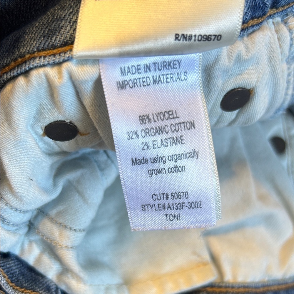 AGOLDE High Rise Straight Leg Jeans Medium Wash Vintage Wear Size 27 - Picture 12 of 13